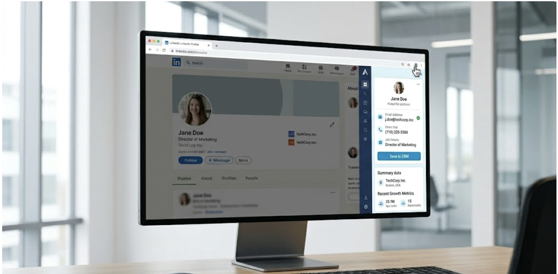 Apollo.io LinkedIn Extension