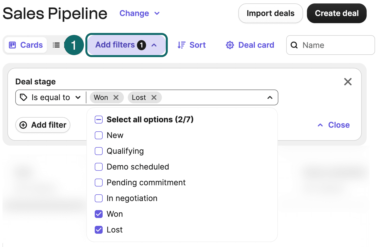 Brevo CRM Pipeline View